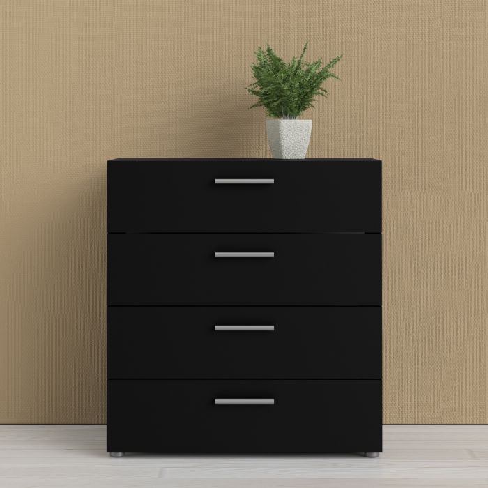 Pepe Chest of 4 Drawers in Black - UK