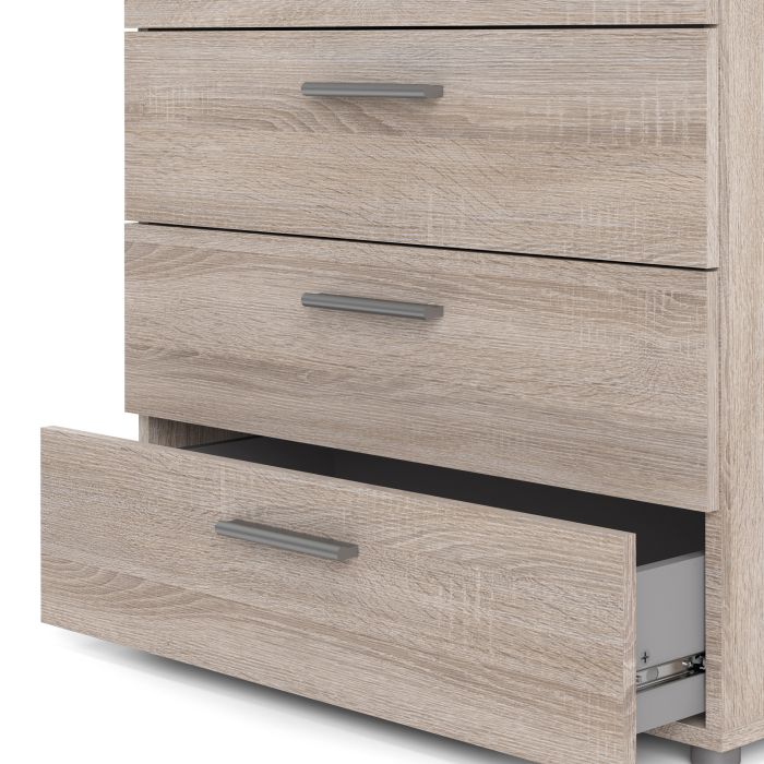 Pepe Chest of 4 Drawers in Truffle Oak - UK