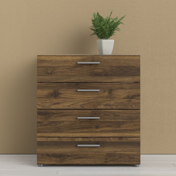 Pepe Chest of 4 Drawers in Walnut - UK