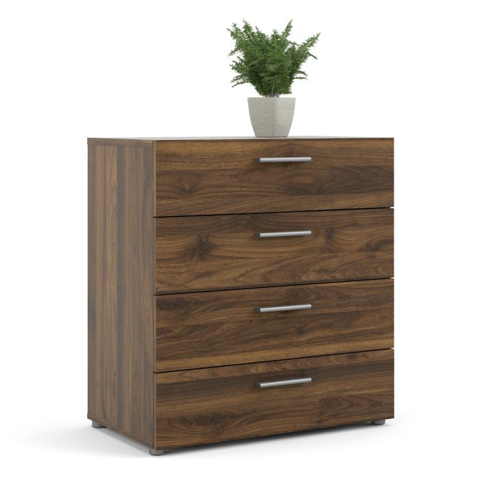 Pepe Chest of 4 Drawers in Walnut - UK