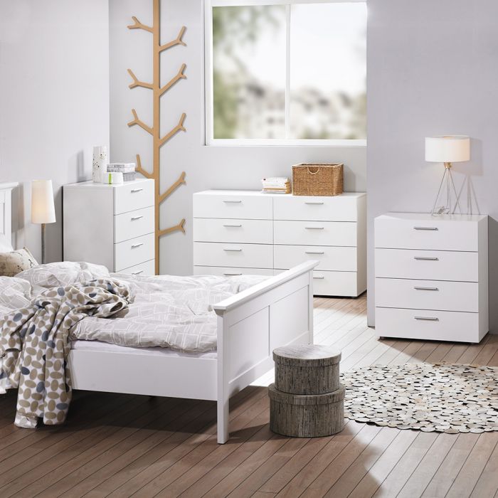 Pepe Chest of 4 Drawers in White - UK