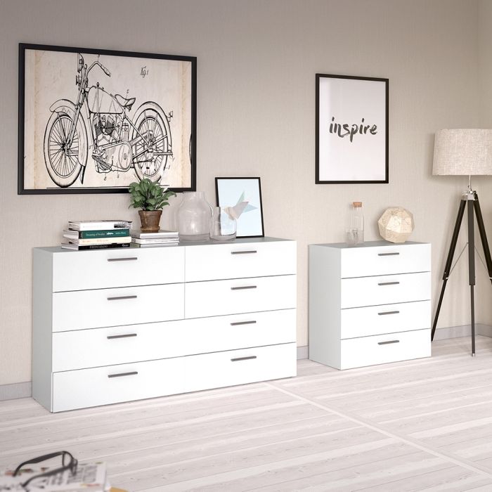 Pepe Chest of 4 Drawers in White - UK