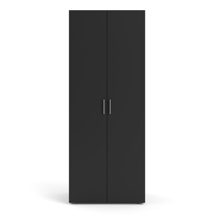 Pepe Wardrobe with 2 doors in Black - UK