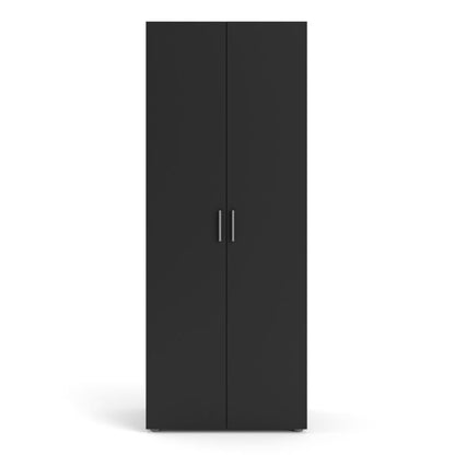 Pepe Wardrobe with 2 doors in Black - UK