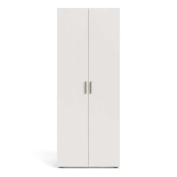 Pepe Wardrobe with 2 doors in White woodgrain - UK