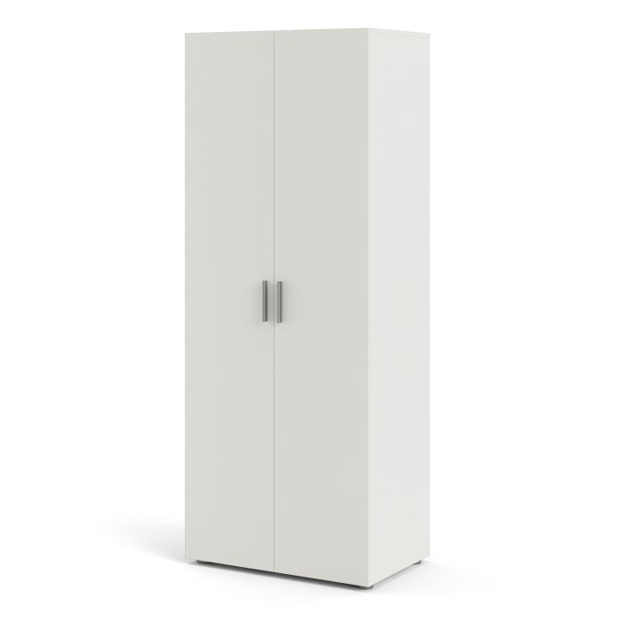 Pepe Wardrobe with 2 doors in White woodgrain - UK