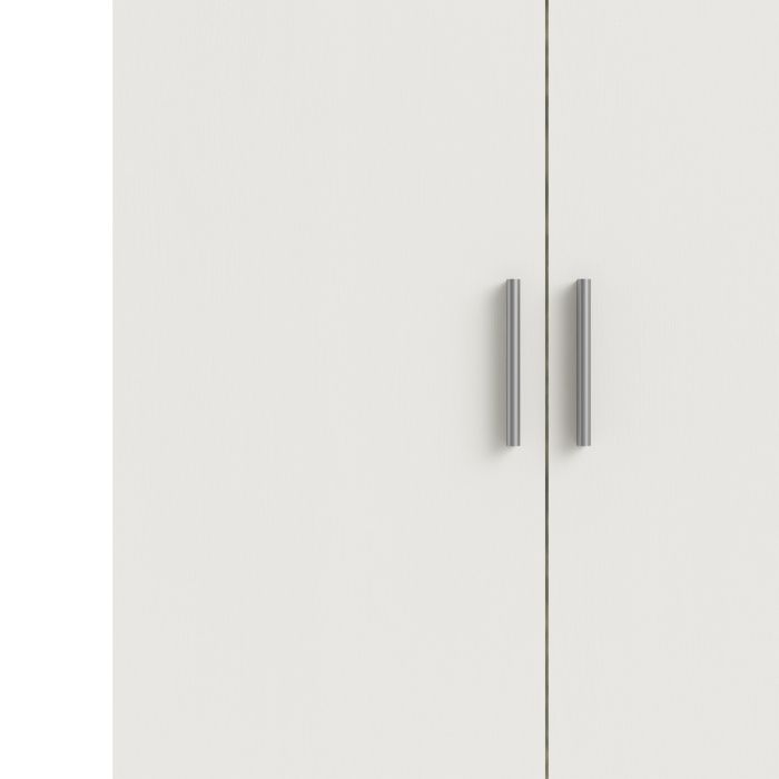 Pepe Wardrobe with 2 doors in White woodgrain - UK