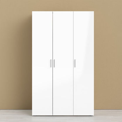 Pepe Wardrobe with 3 doors in Oak with White High Gloss - UK