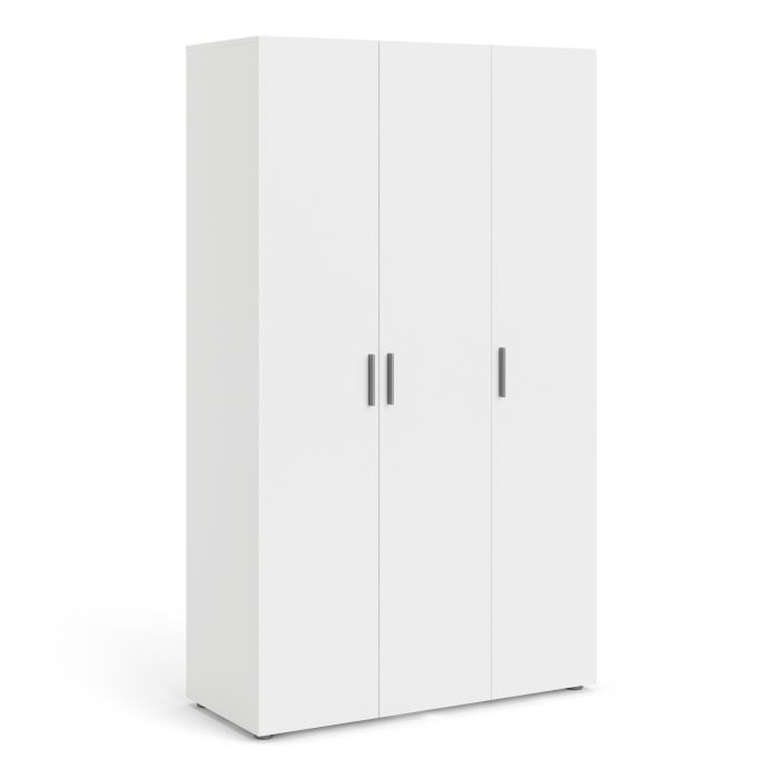 Pepe Wardrobe with 3 doors in White - UK