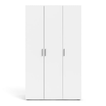 Pepe Wardrobe with 3 doors in White - UK