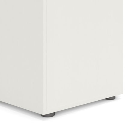 Pepe Wardrobe with 3 doors in White woodgrain - UK