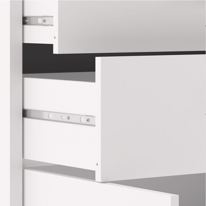 Prima Bookcase 1 Shelf With 2 Drawers And 2 Doors In White - UK