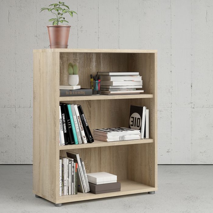 Prima Bookcase 2 Shelves in Oak - UK