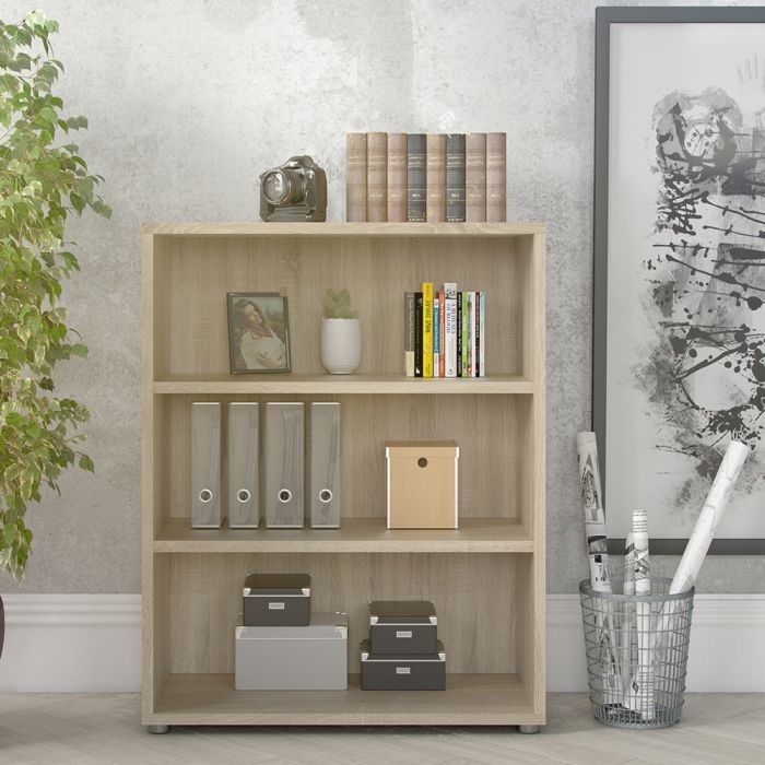 Prima Bookcase 2 Shelves in Oak - UK