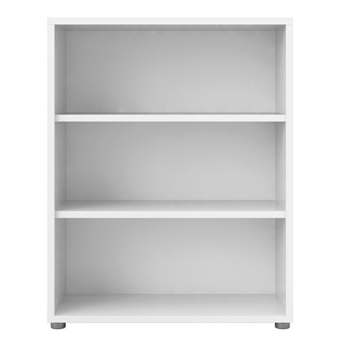 Prima Bookcase 2 Shelves in White - UK