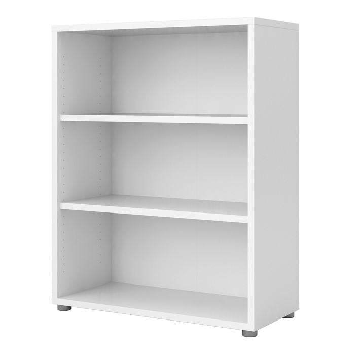 Prima Bookcase 2 Shelves in White - UK