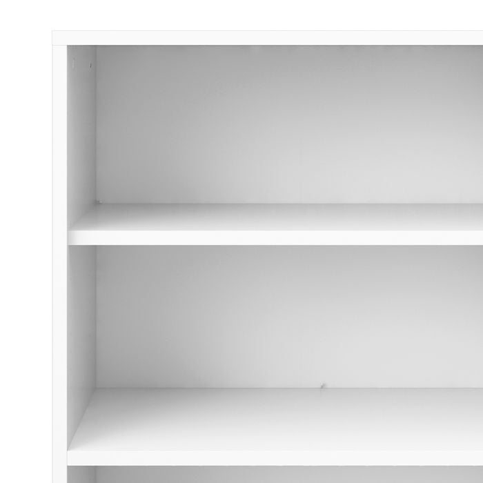 Prima Bookcase 2 Shelves in White - UK