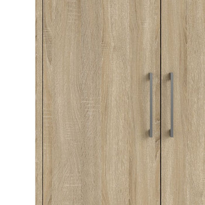 Prima Bookcase 2 Shelves with 2 Doors in Oak - UK