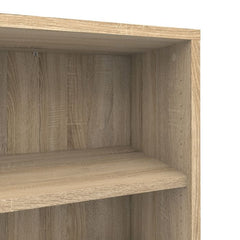 Prima Bookcase 2 Shelves With 2 Drawers + 2 File Drawers In Oak - UK