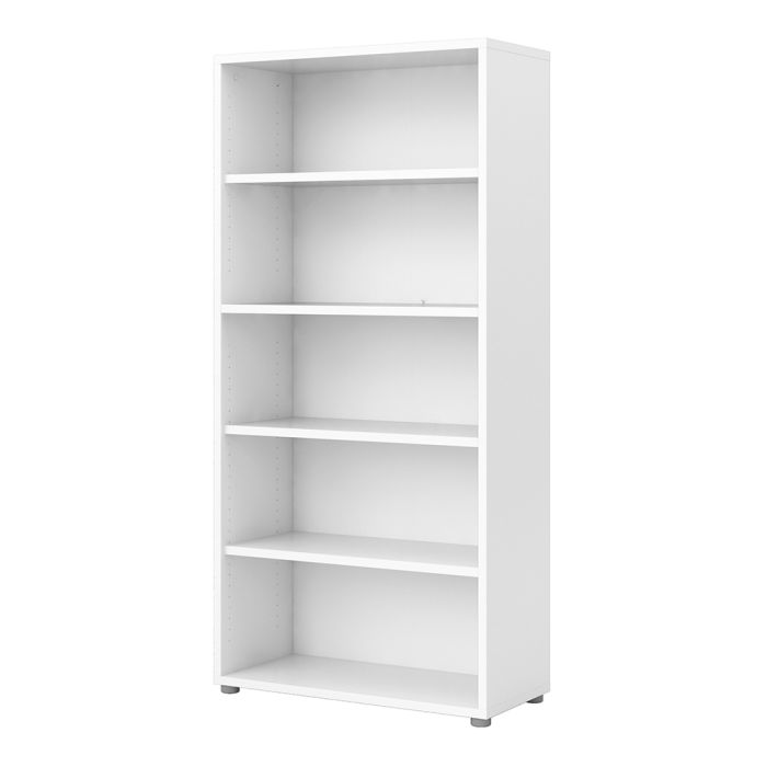 Prima Bookcase 4 Shelves in White - UK