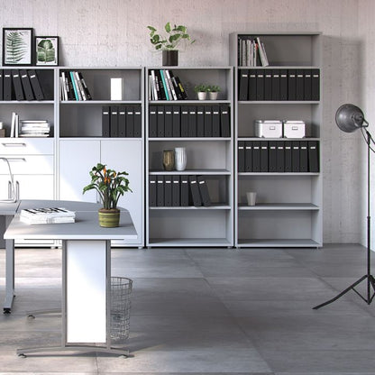 Prima Bookcase 4 Shelves in White - UK