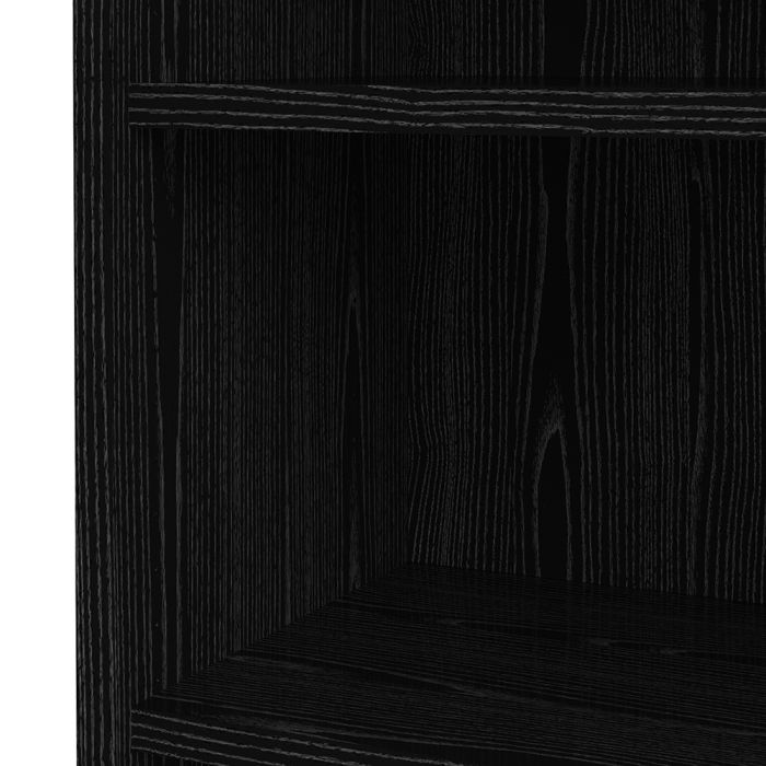 Prima Bookcase 5 Shelves in Black woodgrain - UK