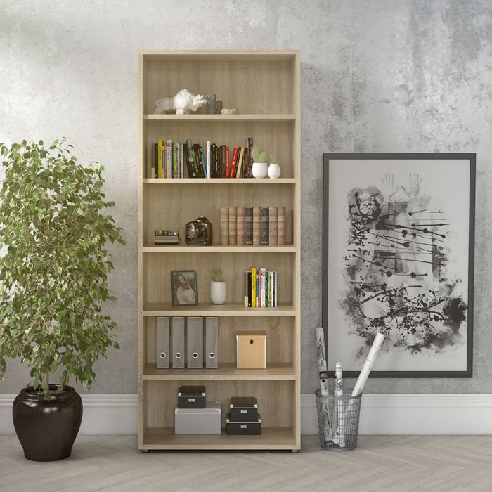 Prima Bookcase 5 Shelves in Oak - UK