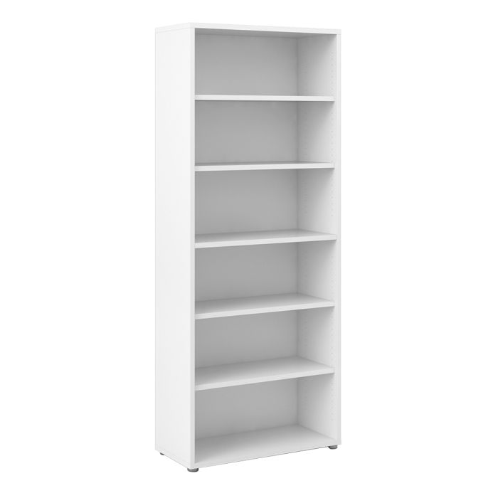 Prima Bookcase 5 Shelves in White - UK