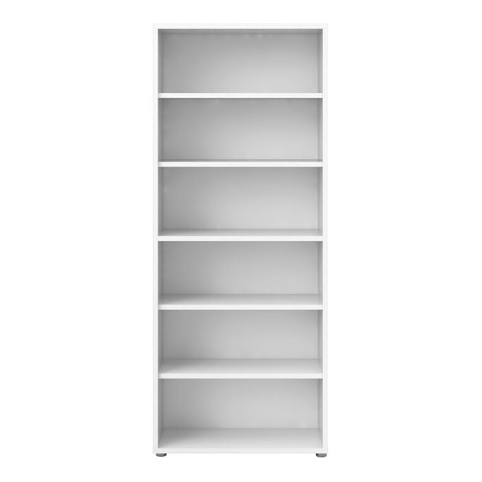 Prima Bookcase 5 Shelves in White - UK