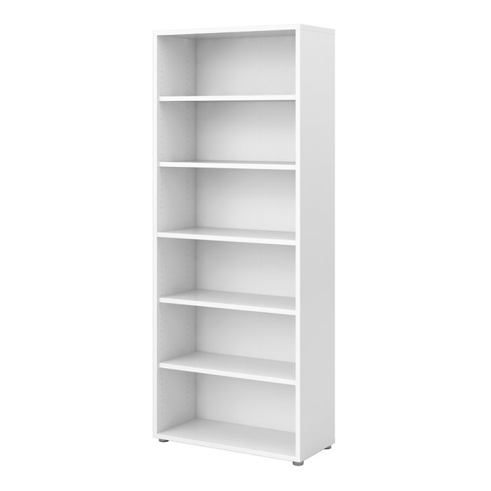 Prima Bookcase 5 Shelves in White - UK