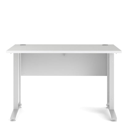 Prima Desk 120 cm in White with White legs - UK