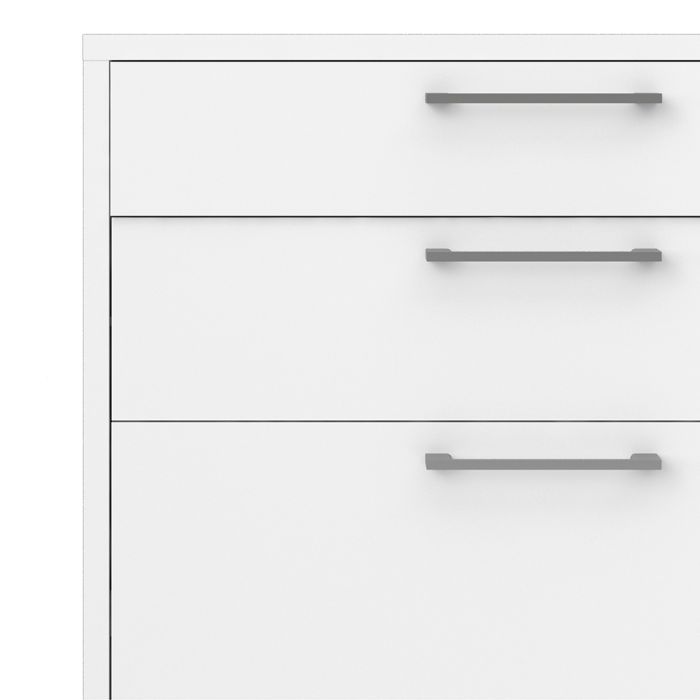 Prima Office Storage With 2 Drawers + 2 File Drawers In White - UK