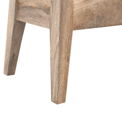 DineSeat Solid Wood Lid Up Storage Bench