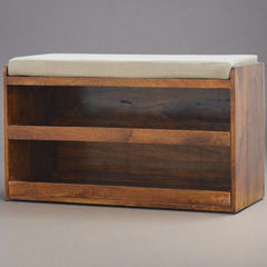 Chow Chaise Mud Linen Pull out Shoe Bench