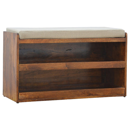 Chow Chaise Mud Linen Pull out Shoe Bench
