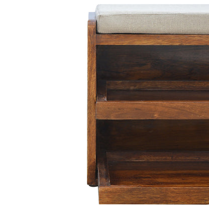 Chow Chaise Mud Linen Pull out Shoe Bench