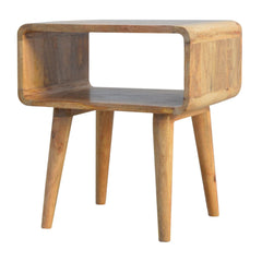 Portobello Curved Open Bedside - Furniture One Shop