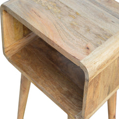 Portobello Curved Open Bedside - Furniture One Shop