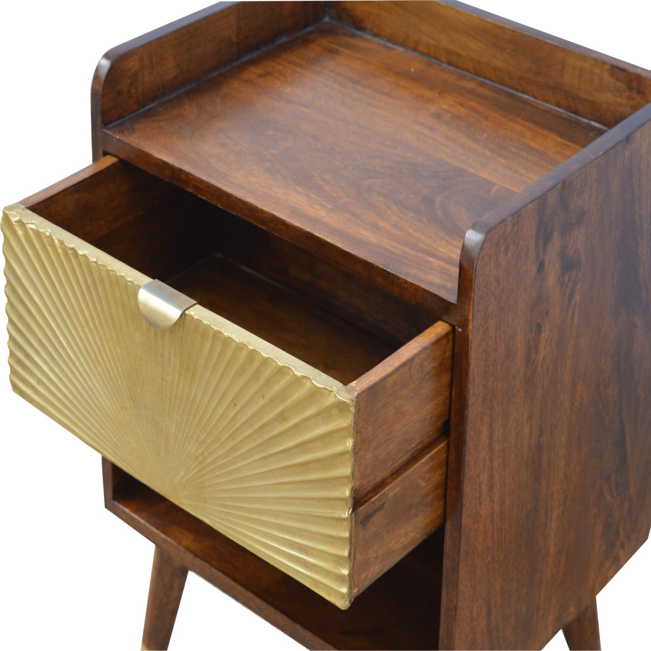 Henry Manila Gold One Drawer Bedside