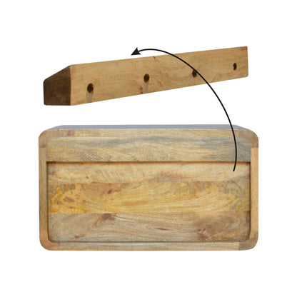 Piccadilly Oak-ish 2 Drawer Floating Bedside