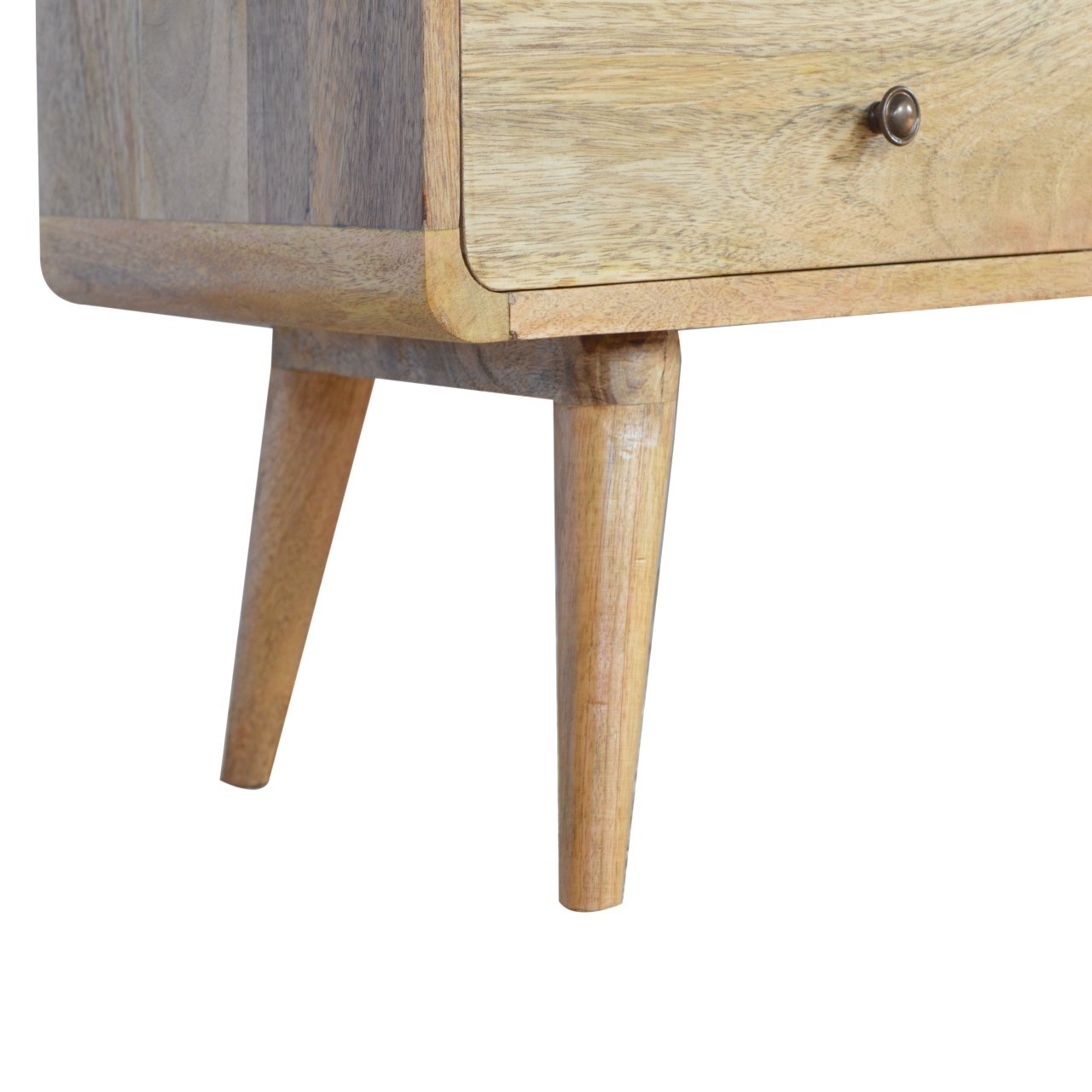 TrendTrove Curved Oak-ish TV Stand - Furniture One Shop