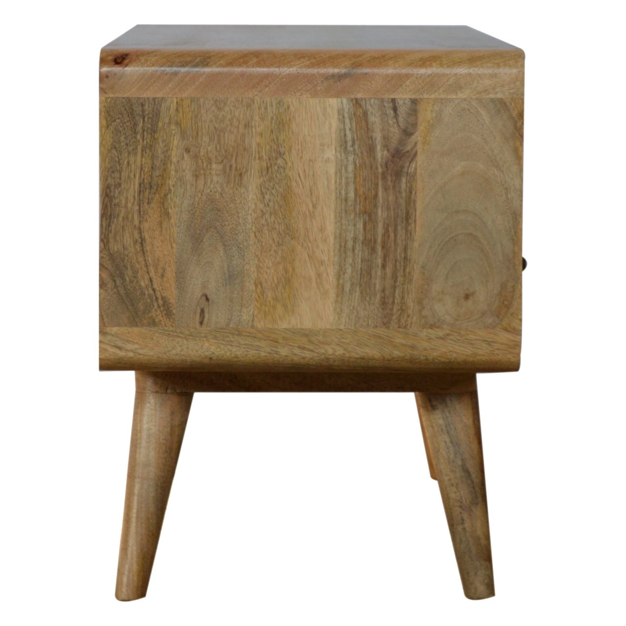 TrendTrove Curved Oak-ish TV Stand - Furniture One Shop