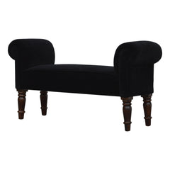 Bistro Bench Black Velvet Bench
