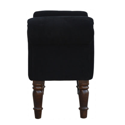 Bistro Bench Black Velvet Bench