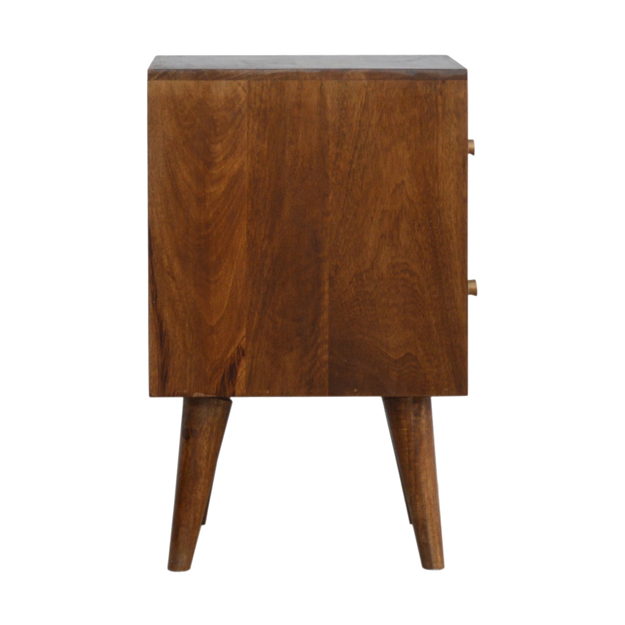 Shaftesbury Chestnut Cube Carved Bedside