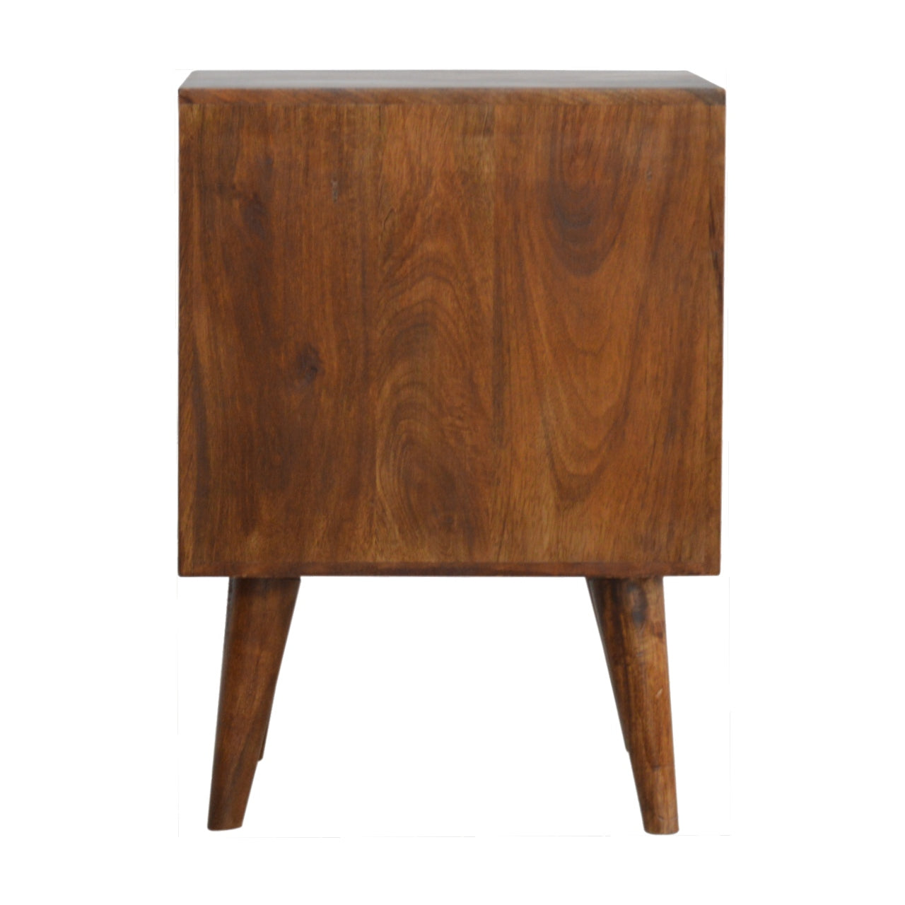 Shaftesbury Chestnut Cube Carved Bedside