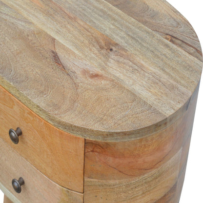 Trafalgar Rounded Bedside Table