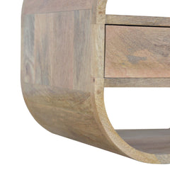 Bruce Curved Edge TV Unit with 2 Drawers