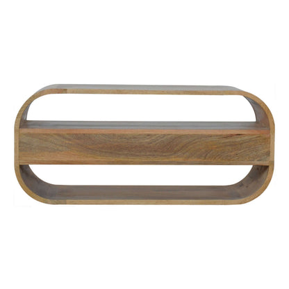Bruce Curved Edge TV Unit with 2 Drawers