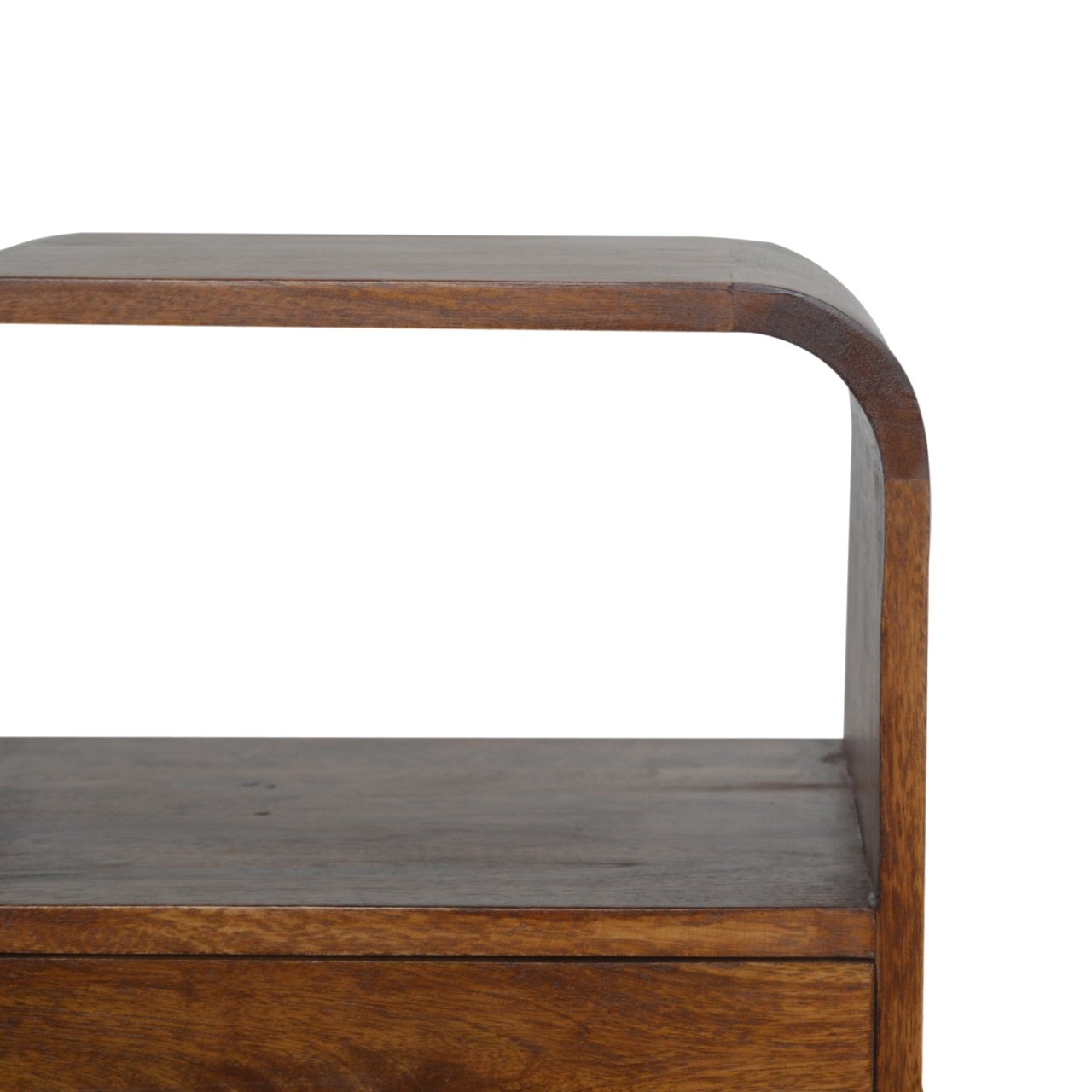 Savile Row Chestnut Curved Edge Bedside